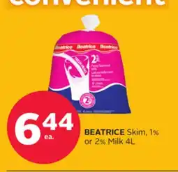 Rexall BEATRICE Skim, 1% or 2% Milk offer
