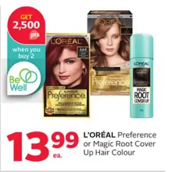 Rexall L'OREAL Preference or Magic Root Cover Up Hair Colour offer