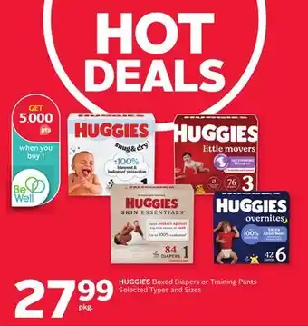 Rexall HUGGIES Boxed Diapers or Training Pants offer