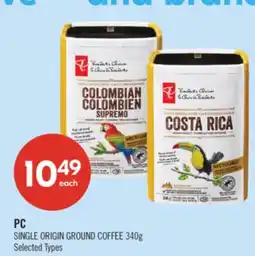 Shoppers Drug Mart PC SINGLE ORIGIN GROUND COFFEE offer