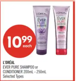 Shoppers Drug Mart L'ORÉAL EVER PURE SHAMPOO or CONDITIONER offer