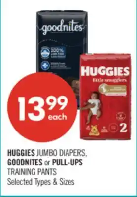 Shoppers Drug Mart HUGGIES JUMBO DIAPERS, GOODNITES OR PULL-UPS TRAINING PANTS offer