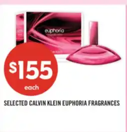 Shoppers Drug Mart SELECTED CALVIN KLEIN EUPHORIA FRAGRANCES offer