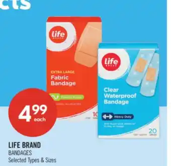 Shoppers Drug Mart LIFE BRAND BANDAGES offer