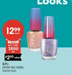 Shoppers Drug Mart O·P·I RAPIDRY NAIL ENAMEL offer