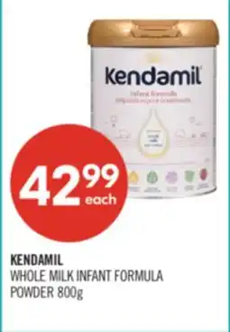 Shoppers Drug Mart KENDAMIL WHOLE MILK INFANT FORMULA POWDER offer
