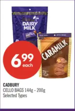 Shoppers Drug Mart CADBURY CELLO BAGS offer
