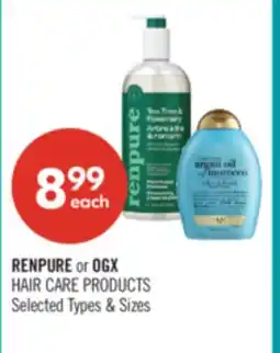 Shoppers Drug Mart RENPURE or OGX HAIR CARE PRODUCTS offer