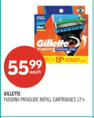 Shoppers Drug Mart GILLETTE FUSION5 PROGLIDE REFILL CARTRIDGES offer