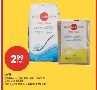 Shoppers Drug Mart LANTIC GRANULATED (2kg), BRILLIANT YELLOW or ICING (1kg) SUGAR offer