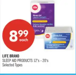 Shoppers Drug Mart LIFE BRAND SLEEP AID PRODUCTION offer