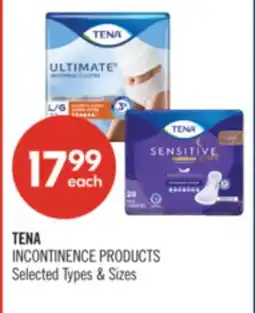 Shoppers Drug Mart TENA INCONTINENCE PRODUCTS offer