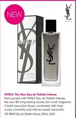 Shoppers Drug Mart MYSLF, The New Eau de Toilette Intense offer