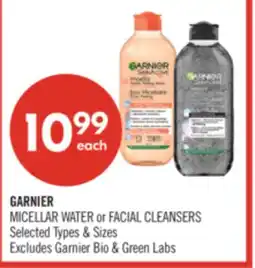 Shoppers Drug Mart GARNIER MICELLAR WATER OR FACIAL CLEANSERS offer