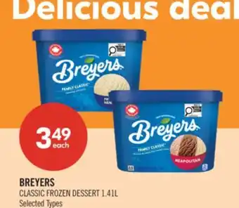 Shoppers Drug Mart BREYERS CLASSIC FROZEN DESSERT offer