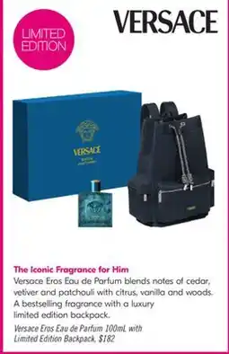 Shoppers Drug Mart Versace Eros Eau de Parfum 100mL with Limited Edition Backpack offer
