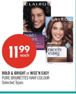 Shoppers Drug Mart BOLD & BRIGHT or NICE'N EASY PURE BRUNETTES HAIR COLOUR offer