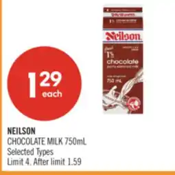 Shoppers Drug Mart NEILSON CHOCOLATE MILK offer