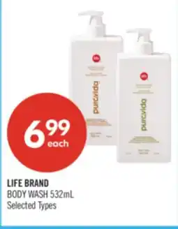 Shoppers Drug Mart LIFE BRAND BODY WASH offer