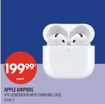 Shoppers Drug Mart APPLE AIRPODS 4TH GENERATION WITH CHARGING CASE offer