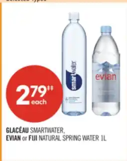 Shoppers Drug Mart GLACÉAU SMARTWATER, EVIAN or FIJI NATURAL SPRING WATER offer