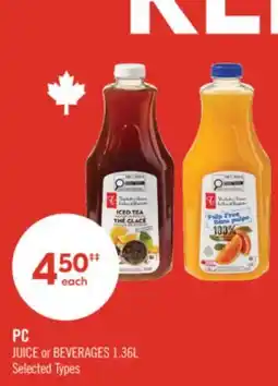 Shoppers Drug Mart PC JUICE or BEVERAGES offer