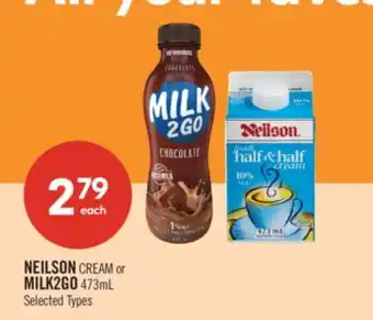 Shoppers Drug Mart NEILSON CREAM or MILK2GO offer