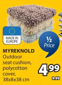 JYSK MYREKNOLD Outdoor seat cushion, polycotton cover offer