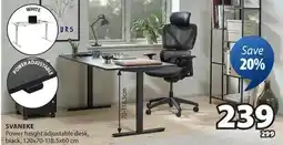 JYSK SVANEKE Power height adjustable desk offer