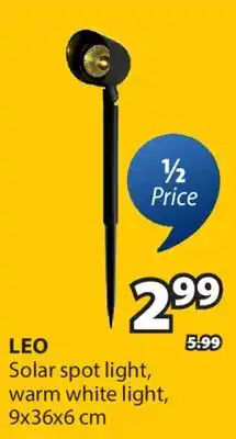 JYSK LEO Solar spot light offer