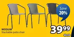 JYSK MODUM Stackable patio chair offer