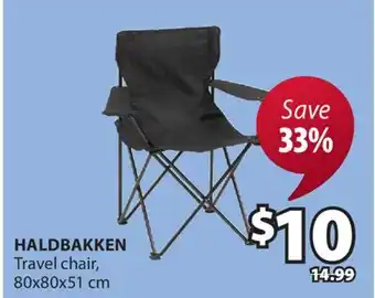 JYSK HALDBAKKEN Travel chair offer