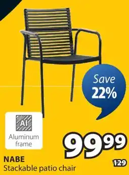 JYSK NABE Stackable patio chair offer