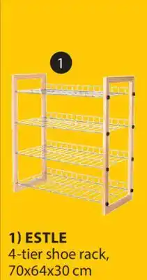 JYSK ESTLE 4-tier shoe rack offer