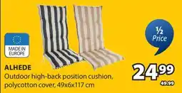 JYSK ALHEDE Outdoor high-back position cushion offer