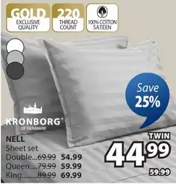 JYSK KRONBORG NELL Sheet set offer