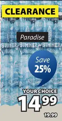 JYSK SHOWER CURTAIN offer