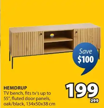 JYSK HEMDRUP TV bench offer