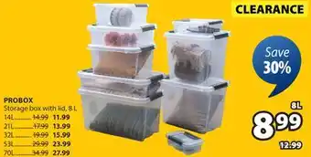JYSK PROBOX Storage box with lid offer