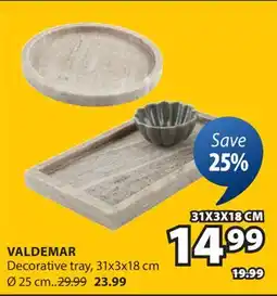 JYSK VALDEMAR Decorative tray offer