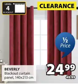 JYSK BEVERLY Blackout curtain panel offer