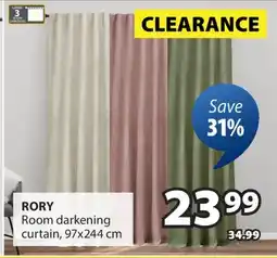 JYSK RORY Room darkening curtain offer