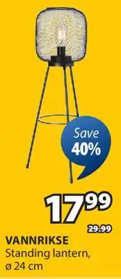 JYSK VANNRIKSE Standing lantern offer