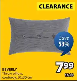 JYSK BEVERLY Throw pillow, corduroy offer