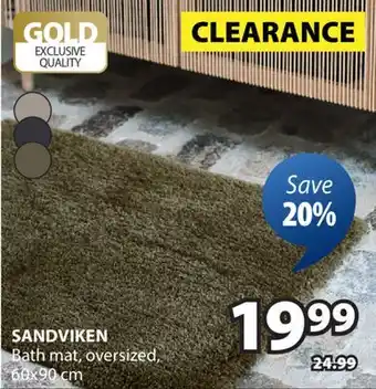 JYSK SANDVIKEN Bath mat offer