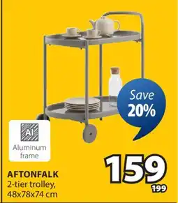 JYSK AFTONFALK 2-tier trolley offer
