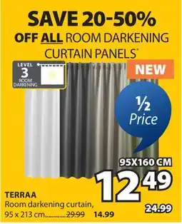 JYSK TERRAA Room darkening curtain offer