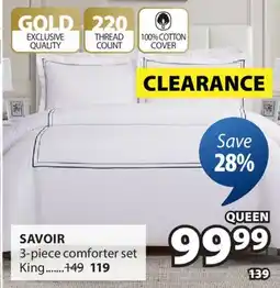 JYSK SAVOIR 3-piece comforter set offer