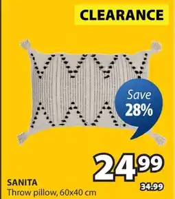 JYSK SANITA Throw pillow offer