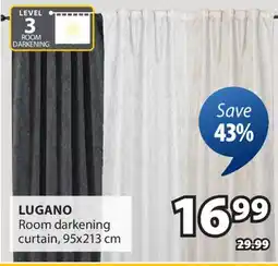 JYSK LUGANO Room darkening curtain offer